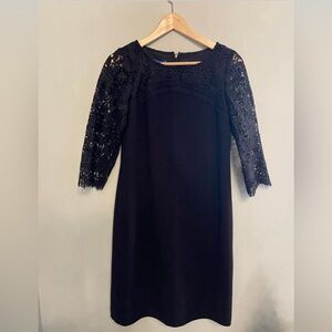 Talbots RSVP 2 Petite Black Crepe Dress